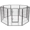 8 Metal Panel Heavy Duty Pet Playpen Dog Fence with Door 40 Inch