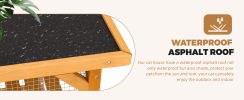 Catio Outdoor Cat Enclosure with Roof 72" Height Cat Wooden House Large Cat Cage with 3 Jumping Platforms and 2 Napping Houses for Cat Activity (Yello