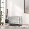 36" Pet Kennel Cat Dog Folding Steel Crate Animal Playpen Wire Metal