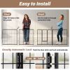 Dog Playpen Indoor Outdoor, 32" Height 8 Panels Fence with Anti-Rust Coating, Metal Heavy Portable Foldable Dog Pen for Large