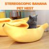 Cute Banana Cat Bed Cave Banana Bed For Cat Dog Warm Comfortable Nest Tent House