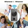 1pc smart wireless doorbell, smart 2.4G WIFI video doorbell, Tuya APP smart system control, two-way intercom, night vision function, video call