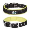 Pet dog collar; diving cloth reflective nylon collar; medium and large dog collar